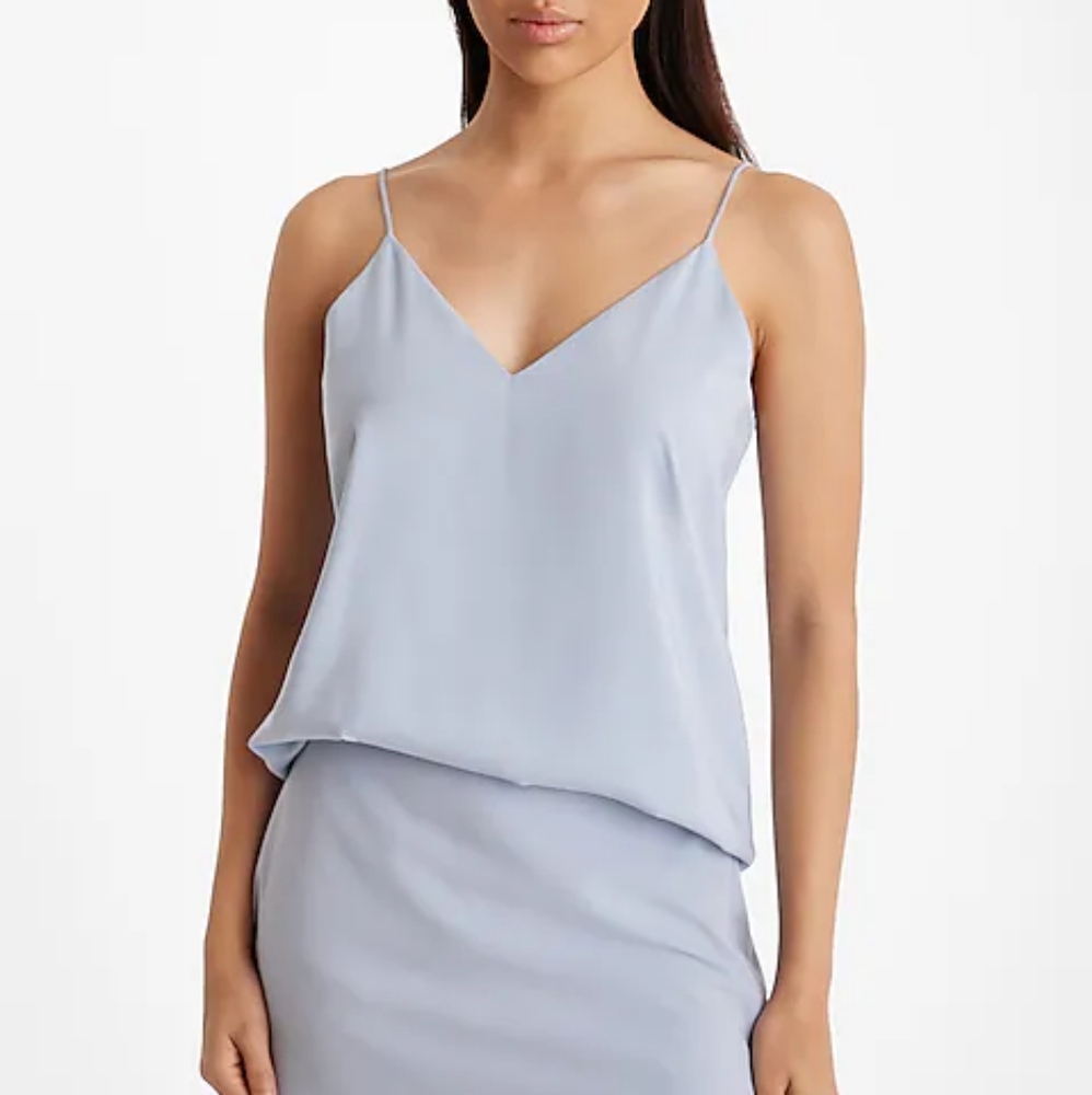 EXPRESS: Satin V-Neck Downtown Cami